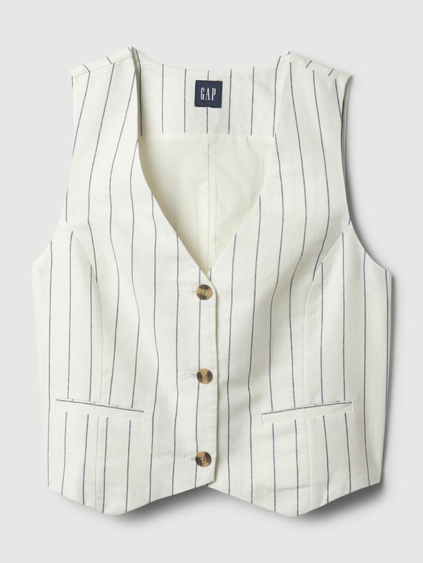 GAP Linen striped vest GAP