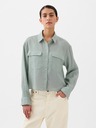 GAP Linen crop shirt GAP