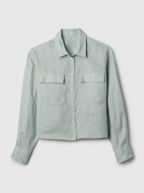 GAP Linen crop shirt GAP