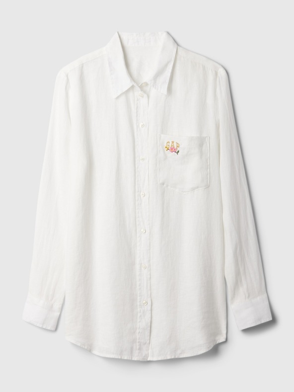 GAP Camicia in lino con logo GAP