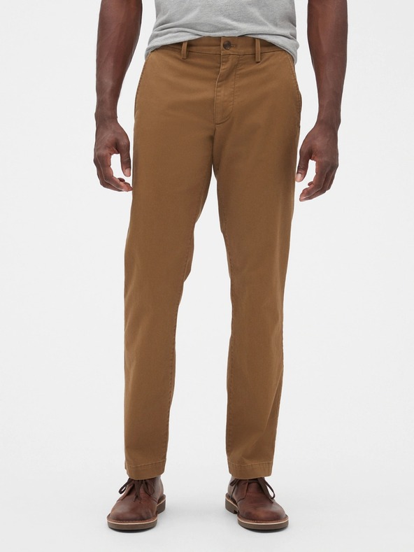 GAP Pantaloni essential khaki straight fit GapFlex GAP