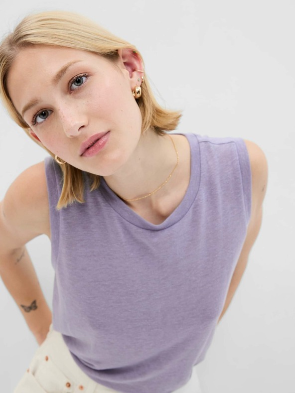 GAP Linen top without sleeves GAP