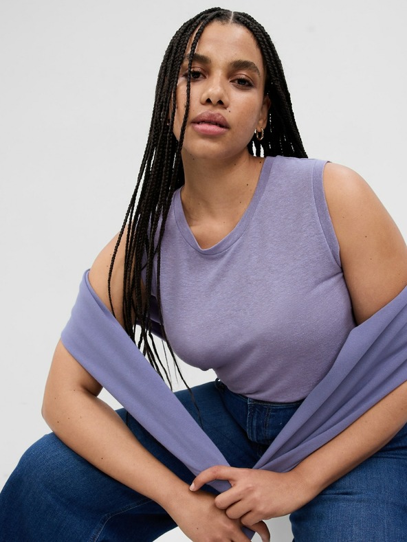GAP Linen top without sleeves GAP