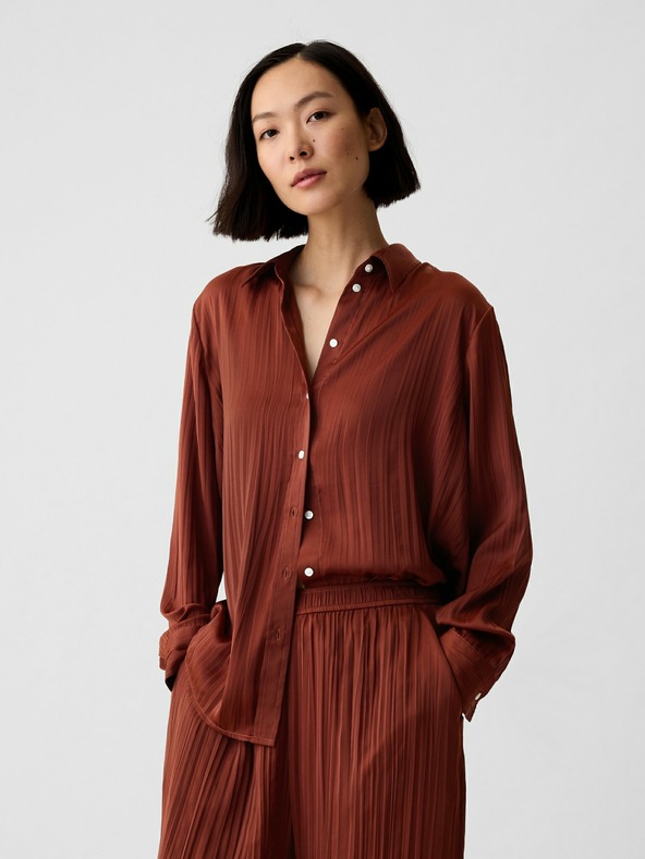 GAP Boyfriend satin shirt GAP