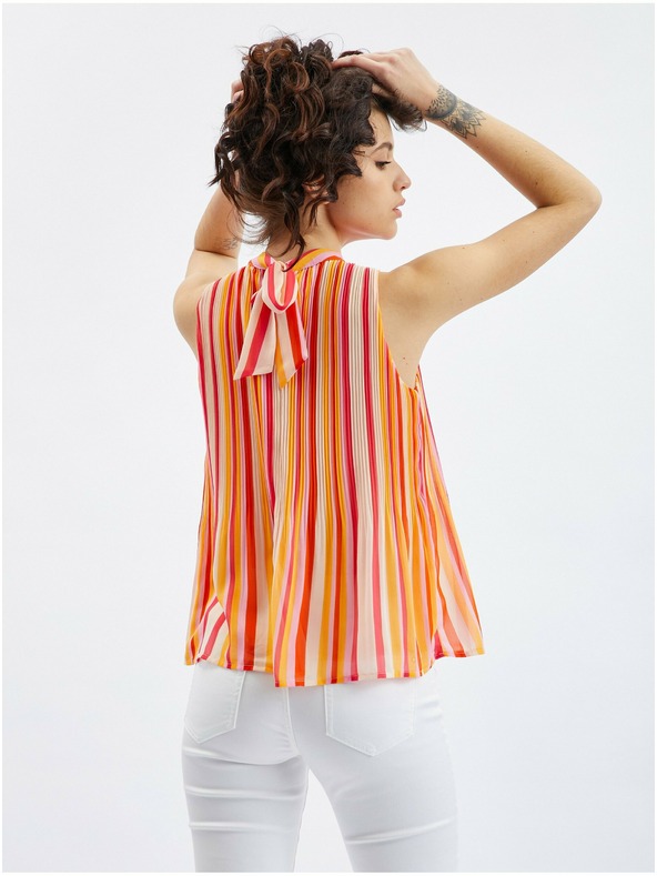 Orsay Camicetta a righe rosa-arancio da donna ORSAY