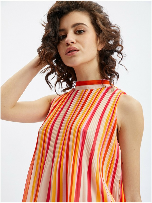 Orsay Camicetta a righe rosa-arancio da donna ORSAY