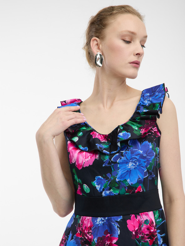 Orsay Abito floreale da donna rosa e blu ORSAY