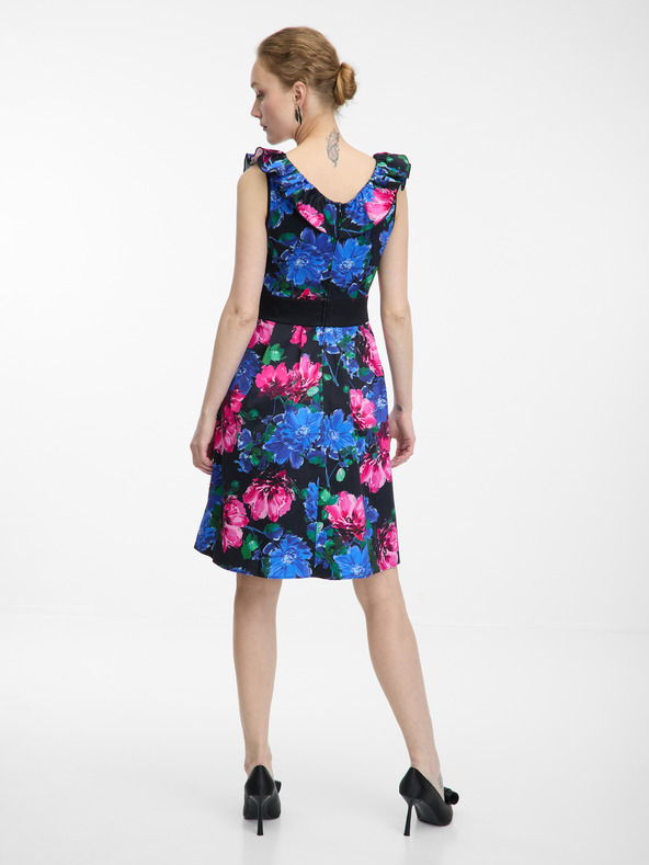 Orsay Abito floreale da donna rosa e blu ORSAY