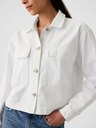 GAP Giacca corta in denim stile camicia GAP