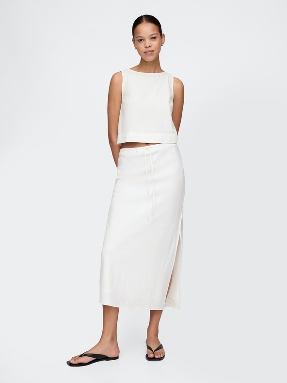 GAP Gonna midi in lino GAP