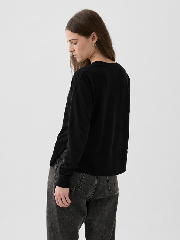 GAP Linen sweater with slits GAP