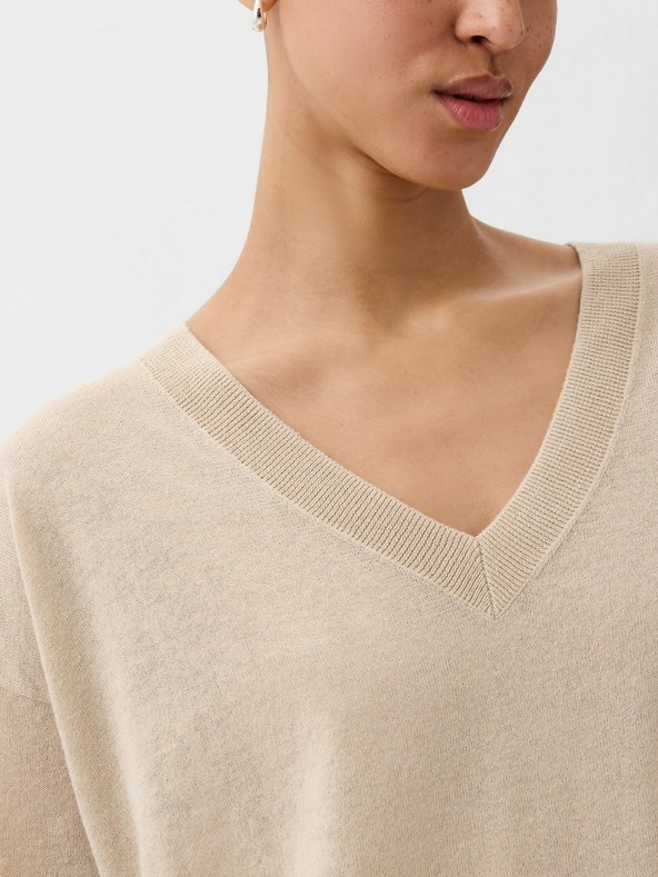 GAP Linen sweater with slits GAP