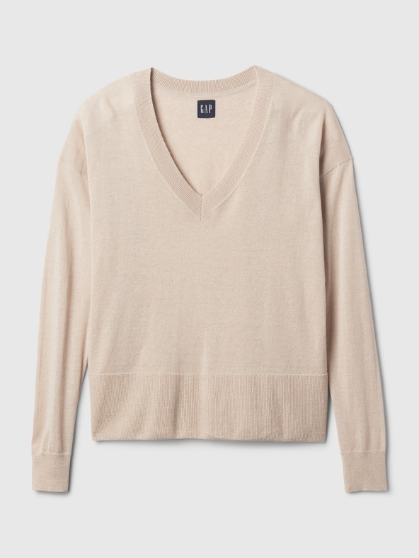 GAP Linen sweater with slits GAP