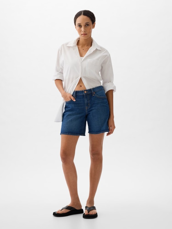 GAP Mid-rise denim shorts GAP