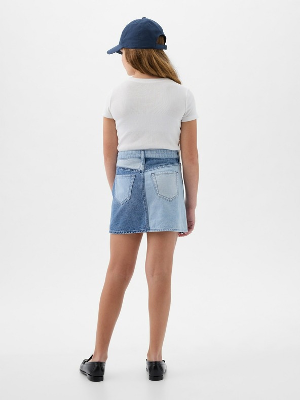 GAP Children's denim patchwork skirt GAP