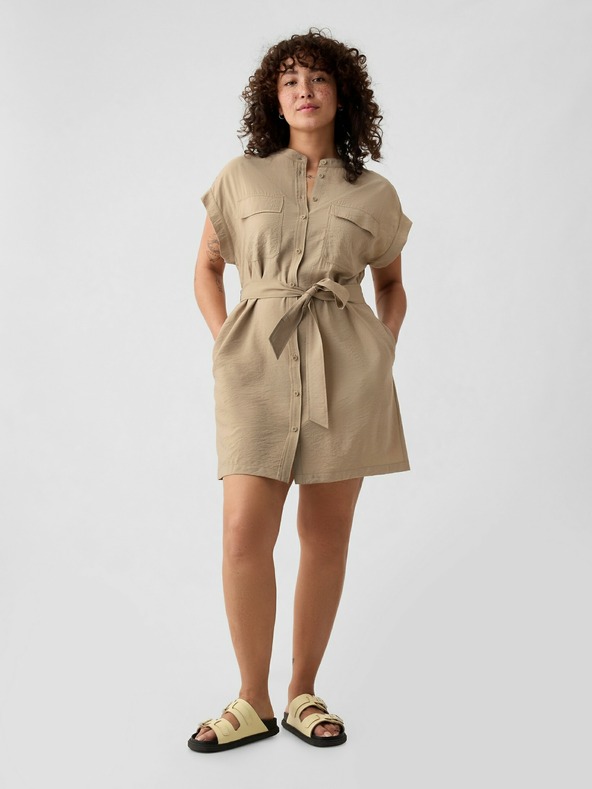 GAP Linen Utility Mini Dress GAP