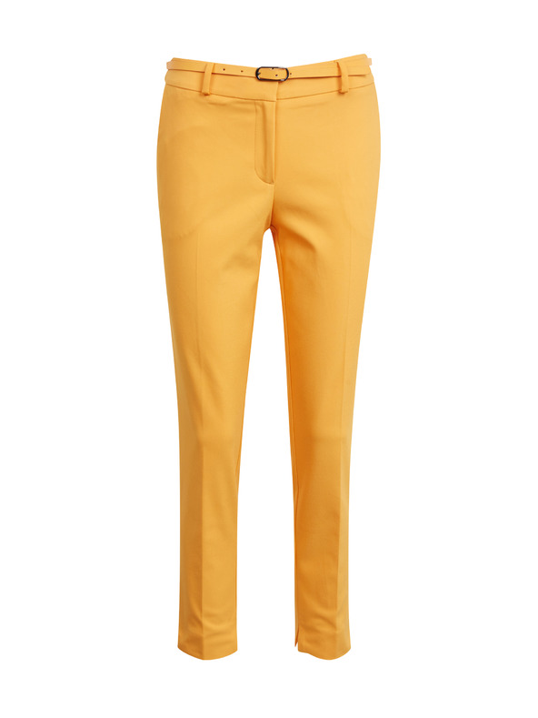 Orsay Pantaloni corti da donna arancioni con cintura ORSAY