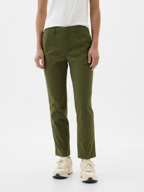 GAP Mid-Rise Downtown Khaki Cargo Pants GAP