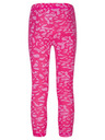 Loap Leggings rosa scuro da bambina con motivi floreali LOAP BYKRA