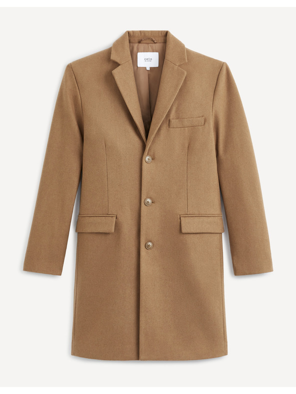 Celio Cappotto di lana marrone da uomo Celio Cubello