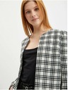 Orsay Giacca a quadri da donna bianca e nera ORSAY