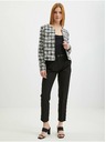Orsay Giacca a quadri da donna bianca e nera ORSAY