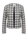 Orsay Giacca a quadri da donna bianca e nera ORSAY