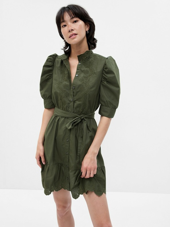 GAP Mini dress with gathered sleeves GAP