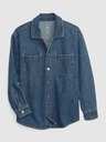 GAP Children's denim oversized shirt jacket GAP