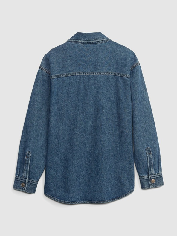 GAP Children's denim oversized shirt jacket GAP