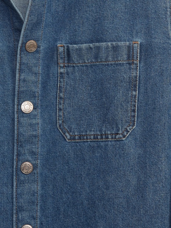 GAP Children's denim oversized shirt jacket GAP