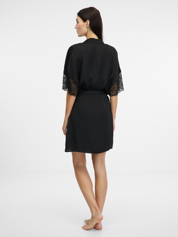Orsay Accappatoio ORSAY in raso nero da donna