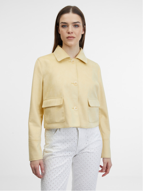 Orsay Giacca gialla in similpelle da donna ORSAY