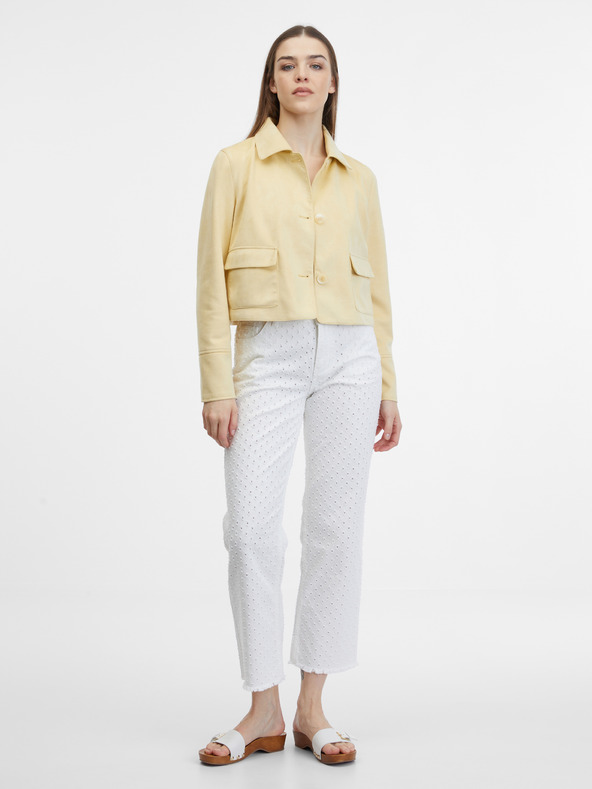 Orsay Giacca gialla in similpelle da donna ORSAY