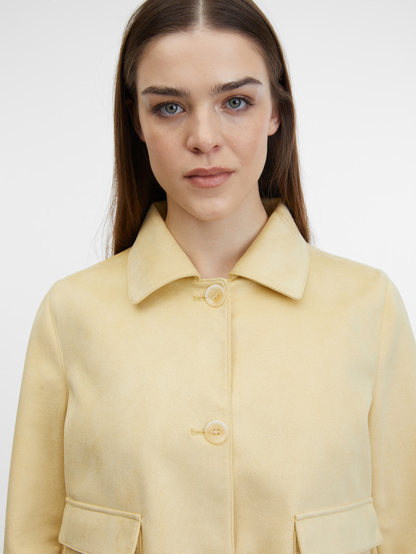 Orsay Giacca gialla in similpelle da donna ORSAY