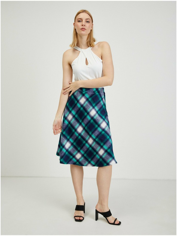 Orsay Gonna a quadri da donna verde e blu ORSAY