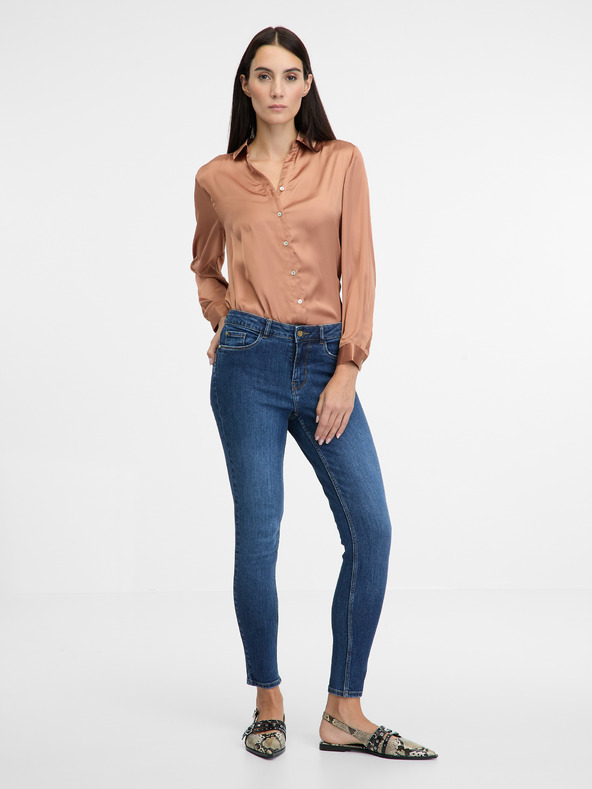 Orsay Camicia con colletto marrone chiaro da donna ORSAY