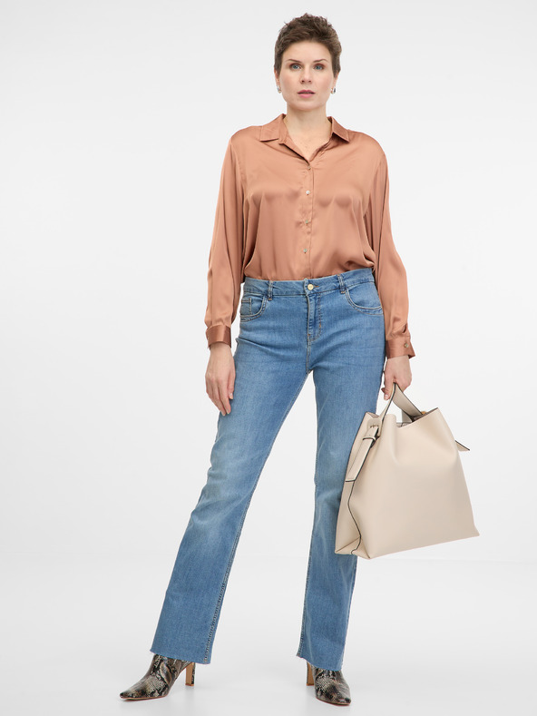 Orsay Camicia con colletto marrone chiaro da donna ORSAY