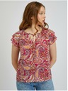 Orsay Camicetta fantasia donna rossa e rosa ORSAY