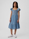 GAP Children's denim midi dress GAP