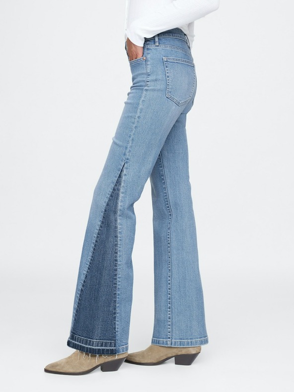 GAP High Rise '70s Flare Patched Jeans GAP