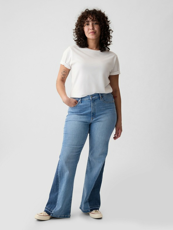GAP High Rise '70s Flare Patched Jeans GAP