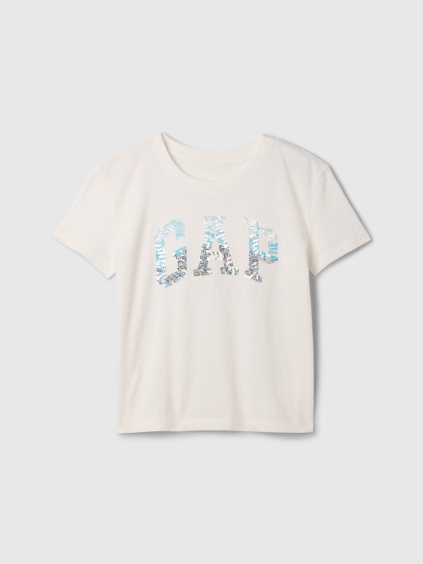 GAP T-shirt bambino con logo in paillettes GAP