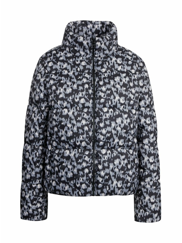 Orsay Giacca trapuntata da donna grigia e nera a fantasia ORSAY