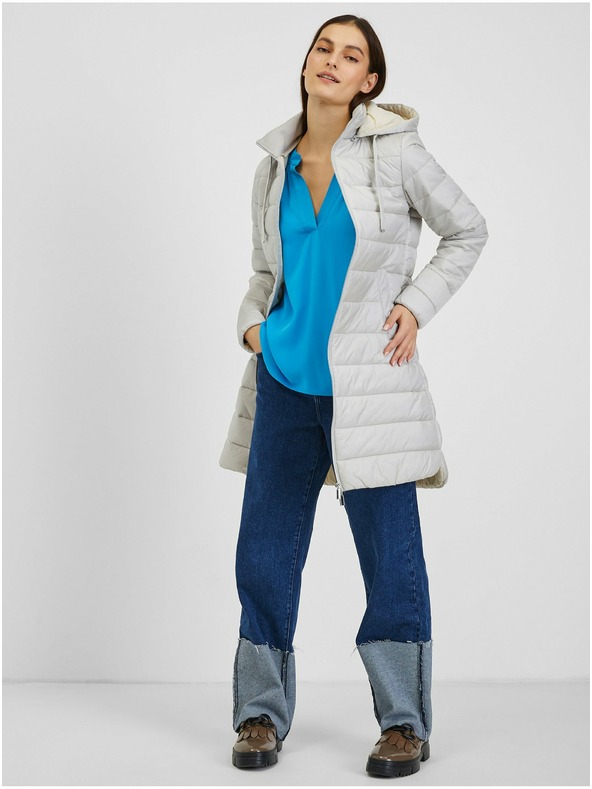 Orsay Cappotto invernale imbottito azzurro chiaro da donna ORSAY