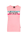 Sam 73 Canotta bambina rosa con stampa SAM 73