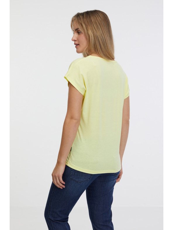Sam 73 Maglietta basic da donna giallo chiaro SAM 73 Clorinda