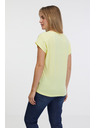 Sam 73 Maglietta basic da donna giallo chiaro SAM 73 Clorinda
