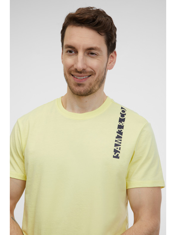 Sam 73 Maglietta da uomo giallo chiaro SAM 73 Fabio