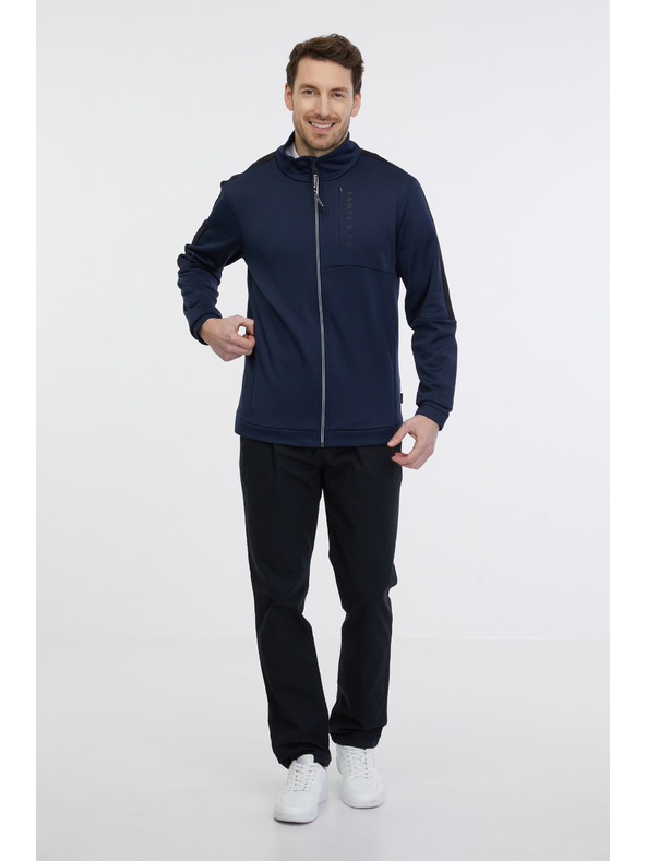 Sam 73 Felpa blu scuro da uomo con zip SAM 73 Lucas